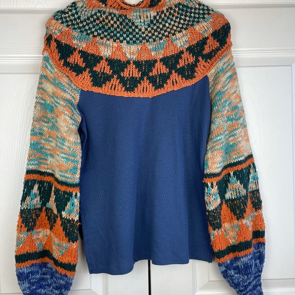 Free People Swit the Small Stuff Mock Neck Sweater - Picture 8 of 10